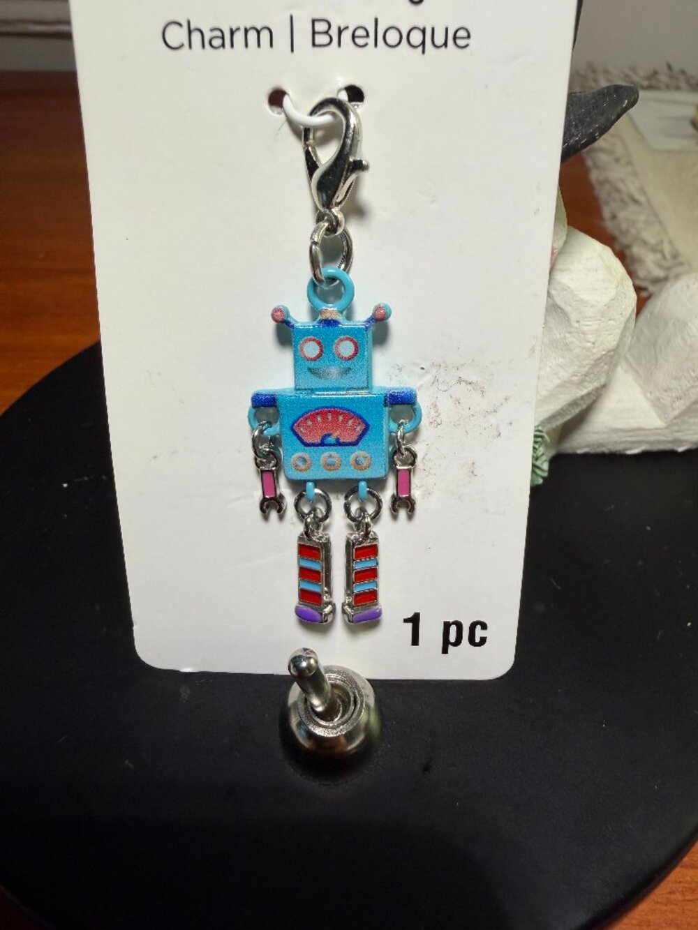 Enamel Robot Charm by Bead Landing
